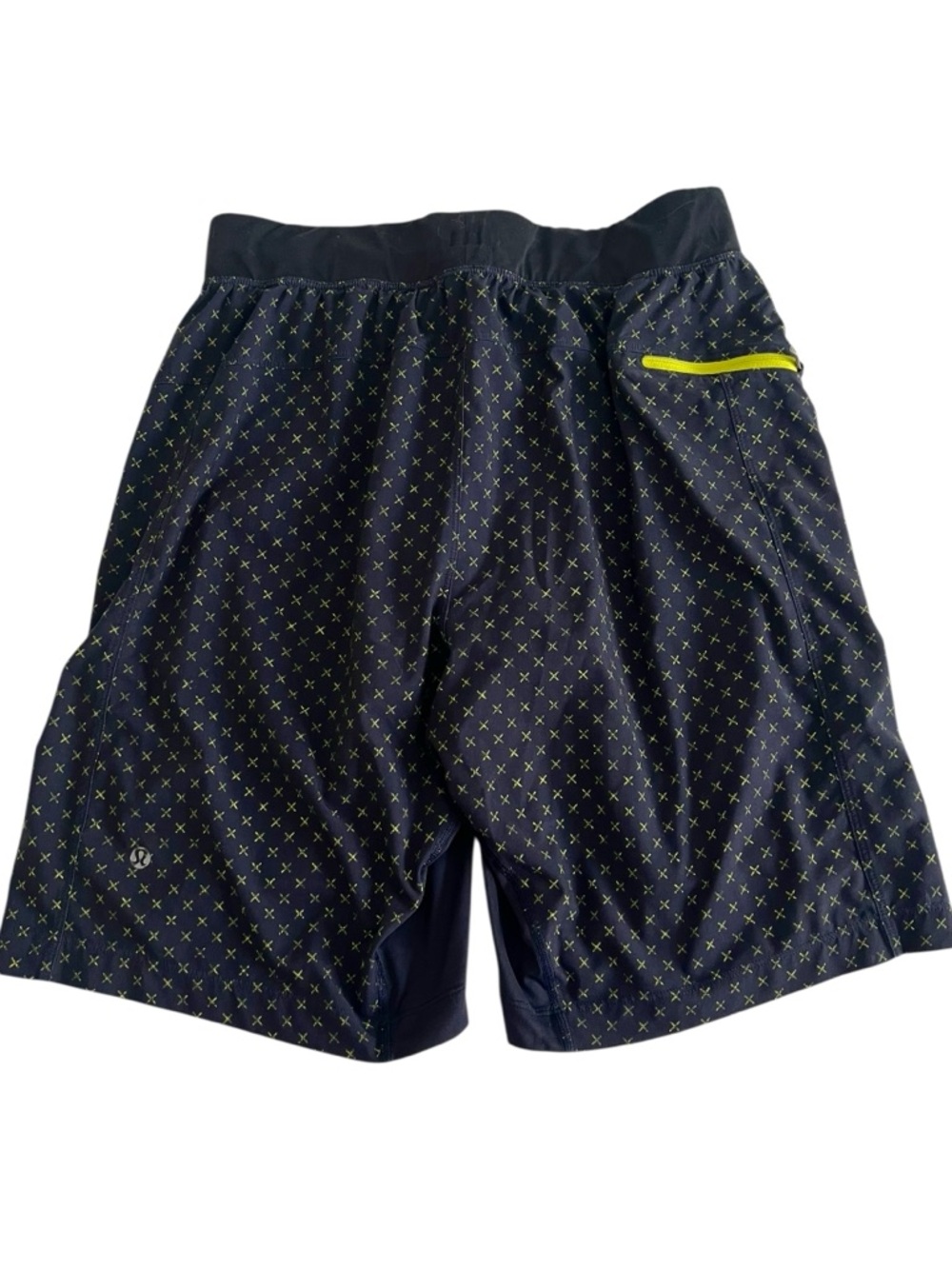 Lululemon THE Lined Short 9" Mens Shorts Liner Dark Blue Size Medium